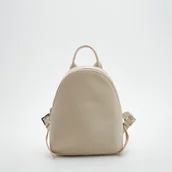 Plecaki - Reserved - Plecak z imitacji skóy - Kremowy - miniaturka - grafika 1