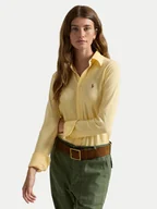 Koszule damskie - Polo Ralph Lauren Koszula 211924258008 Żółty Slim Fit - miniaturka - grafika 1