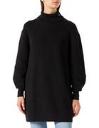 Sukienki - Calvin Klein Damska gruba sukienka swetrowa, Ck czarna, S, Ck czarny, S - miniaturka - grafika 1