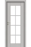 Drzwi wewnętrzne - Pol-Skone Dzwi Wewnętrzne Z Szybą Sedo W01S8 Platino - miniaturka - grafika 1