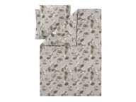 Pościel - LIVARNO® Pościel z mikrowłókna satynowego, 160 x 200 cm (Kwiaty/beżowy) - miniaturka - grafika 1