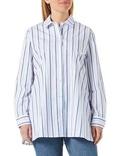 GERRY WEBER Edition Damska bluzka 860016-66423, ecru/biało-niebieskie paski, 48, Ecru/biały/niebieski pasek, 48 - Bluzki damskie - miniaturka - grafika 1