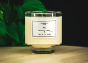 Świeca Zapachowa Sojowa No13/ La Vie Est Belle 450g/50h/Sawarge Candles - Świece - miniaturka - grafika 1