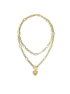 Naszyjniki - Guess Naszyjnik JUBN04 598JW Złoty - miniaturka - grafika 1