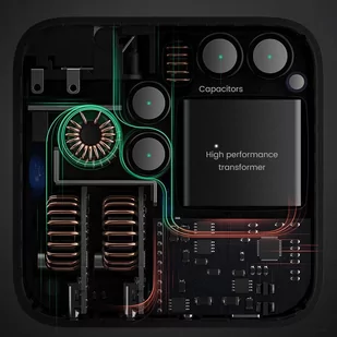 Ugreen szybka ładowarka PPS 65W USB / 3x USB Typ C QC 3.0 Power Delivery SCP FCP AFC (azotek galu)(wtyczka UK) czarny (CD224 70819) - Ładowarki do telefonów - miniaturka - grafika 8