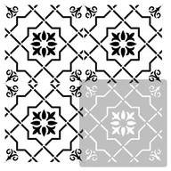 Szablony malarskie - Nakleo szablon malarski // płytki - kafelki // AVELEDA - 10x10cm - miniaturka - grafika 1