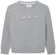 Bluzy dla chłopców - Pepe Jeans Bluza chłopięca Nolan Crew, Szary (szary Marl), 14 Lat - miniaturka - grafika 1