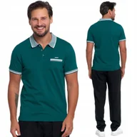 Koszulki męskie - Koszulka Polo z Kołnierzykiem Męska Bawełniana Polówka Elegancka XL MORAJ - miniaturka - grafika 1