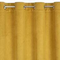 Zasłony - Euro Firany Zasłona Velvet Lili 140 x 250 Przelotka Miodowy 1221907 - miniaturka - grafika 1