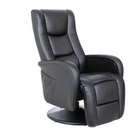 Fotele - Rozkładany Fotel Wypoczynkowy Pulsar Czarny Halmar - miniaturka - grafika 1