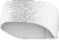 Ozdoby do włosów - Nike Opaska na głowę Nike Swoosh biała N0003530128OS - miniaturka - grafika 1