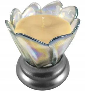 Tradycyjny znicz otwarty szklany lampion zalewany kopciuch na grób - Lampiony i znicze - miniaturka - grafika 1