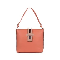 Torebki damskie - Hexagona Kolekcja damska Paris CITADINE - peach-in ziarnisty syntetyczny-torba na ramię torba na ramię crossbody listonoszka, dł.: 29 x wys. : 24 x P: 15 cm - miniaturka - grafika 1