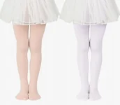 Rajstopy - Rajstopy baletowe dla dziewcząt, elastyczne - miniaturka - grafika 1