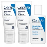 Kremy do twarzy - CeraVe Krem Nawilżający do Twarzy, Skóra Normalna i Sucha 52ml x2 - miniaturka - grafika 1