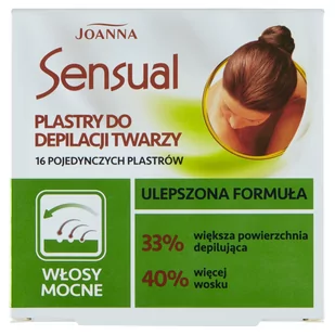 Joanna Sensual plastry do depilacji twarzy włosy mocne 16szt + oliwka łagodząca podrażnienia 10ml - Depilacja - miniaturka - grafika 1