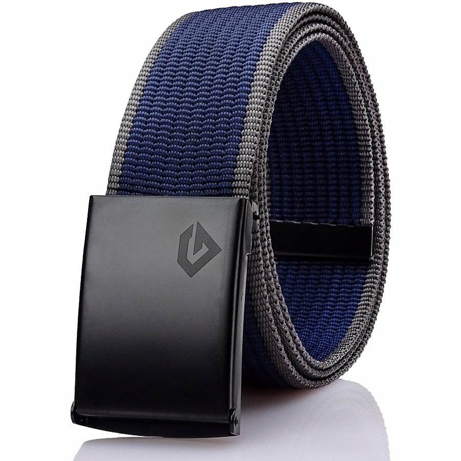 Męski DŁUGI Pasek Gracio 35cm Czarno Biały