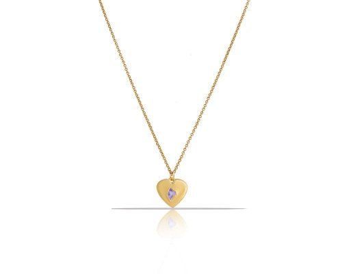 Colibra Talizman serce z ametystem (C23/TAL/04/2AU) Walentynki