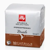 Kawa w kapsułkach i saszetkach - KAPSUŁKI ILLY IPERESPRESSO ARABICA BRASILE 18 SZTUK - miniaturka - grafika 1