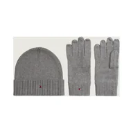 Czapki męskie - Tommy Hilfiger Czapka + rękawiczki z dodatkiem kaszmiru - miniaturka - grafika 1