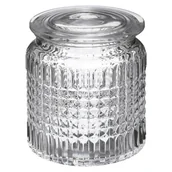 Pojemniki łazienkowe - 5five Simply Smart Ozdobny słoik na płatki kosmetyczne z pokrywką 10,8 cm szkło 161026 - miniaturka - grafika 1