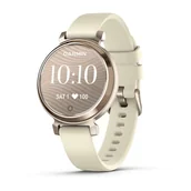 Smartwatch - Garmin Lily 2 35mm Złota koperta z beżowym paskiem - miniaturka - grafika 1