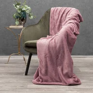 Koce - Eurofirany Euro Firany Koc 150 x 200 Flanelowy Zoe Róż 1222778 - miniaturka - grafika 1