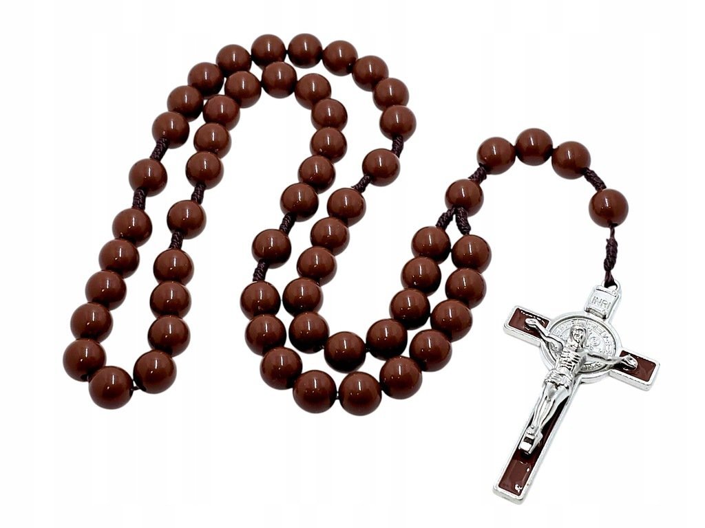 Różaniec plasik duży paciorek 1945BR