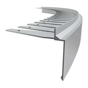 Profil aluminiowy balkonowy łukowy PRIAMY/FLEXI 2,5m aluminium - Listwy i profile - miniaturka - grafika 1