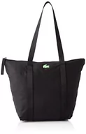 Torebki damskie - Lacoste NF3619YA Torba na zakupy damska, Czarny zielony Fluo - miniaturka - grafika 1