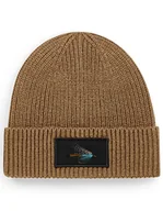 Czapki damskie - Czapka zimowa beanie wędkarska dla wędkarza na ryby na prezent "teal blue and silver" Biscuit - miniaturka - grafika 1