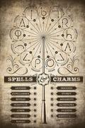 Plakaty - GBeye Harry Potter Spells And Charms - plakat z filmu 61x91,5 FP4514 - miniaturka - grafika 1