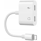 Pozostałe akcesoria do telefonów - CO2 PRZJEŚCIÓWKA ADAPTER 2X KABEL ROZDZIELACZ DO LIGHTNING IPHONE 12 13 14 PRO - miniaturka - grafika 1