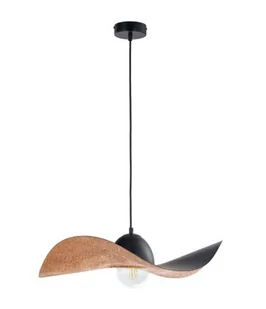 Sigma Designerska lampa wisząca KAPELLO M E27 60W śr. 55cm czarny miedź 32346 - Lampy sufitowe - miniaturka - grafika 1