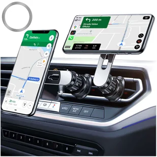 Uchwyt samochodowy Alogy MagSafe Airvent car holder do iPhone 14 13 12 do MagSafe na kratkę Czarny - Pozostałe akcesoria do telefonów - miniaturka - grafika 15