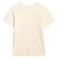 Koszulki sportowe damskie - Koszulka damska 4F Tshirt F2970 Rozmiar: S / Kolor: beżowy - miniaturka - grafika 1