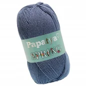Pasmanteria - Włóczka PAPATYA SPRING AKRYLOWA Kamgarn Cienki AKRYL 100% CIEMNY SZARY 5680 - miniaturka - grafika 1