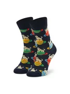 Skarpetki dla dzieci - Happy Socks Skarpety Wysokie Dziecięce KLAI01-6500 Granatowy - miniaturka - grafika 1