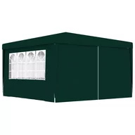 Pawilony ogrodowe - Namiot imprezowy 4x4x2.75m, zielony, UV, woda, sta - miniaturka - grafika 1
