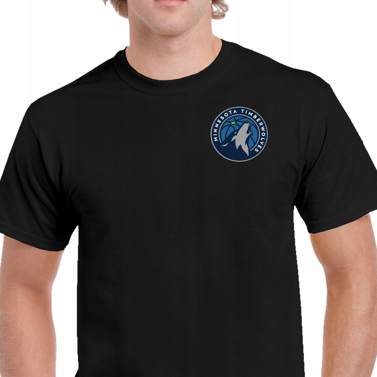 P00480 Męska Koszulka Minnesota Timberwolves NBA Koszykówka Czarna M