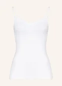 Biustonosze - Hanro Koszulka Z Biustonoszem Cotton Seamless weiss - miniaturka - grafika 1