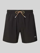 Kąpielówki męskie - Spodenki kąpielowe o kroju regular fit z detalem z logo - miniaturka - grafika 1