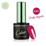 Lakiery hybrydowe - Lakier hybrydowy hipoalergiczny różowy magenta 7ml – Simply Magenta A001 - miniaturka - grafika 1