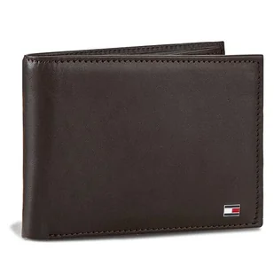 Duży Portfel Męski Tommy Hilfiger Eton Cc And Coin Pocket AM0AM00651/83361 Brązowy - Portfele - miniaturka - grafika 1