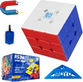 Łamigłówki - PROFESJONALNA MAGNETYCZNA KOSTKA RUBIKA 3x3 MOYU RS3M V5 PODSTAWKA - miniaturka - grafika 1