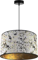 Lampy sufitowe - Lampa Wisząca Żyrandol Sufitowa Abażur Złoto Werona - miniaturka - grafika 1