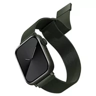 Paski - UNIQ pasek Dante Apple Watch Series 4/5/6/7/8/SE/SE2 42/44/45mm Stainless Steel zielony/green - miniaturka - grafika 1