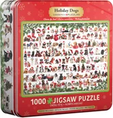 Puzzle - Puzzle 1000 Tin Holiday Dogs 8051-0939 - miniaturka - grafika 1