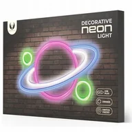 Pozostałe oświetlenie - Neon plexi LED planet wielokolorowy FPNE05X forever light - miniaturka - grafika 1