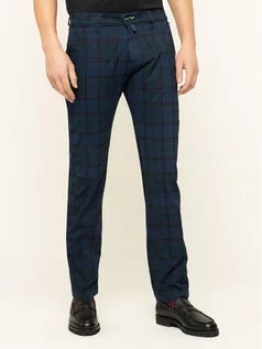 Spodnie męskie - Pierre Cardin Spodnie materiałowe 30035 Granatowy Modern Fit - grafika 1